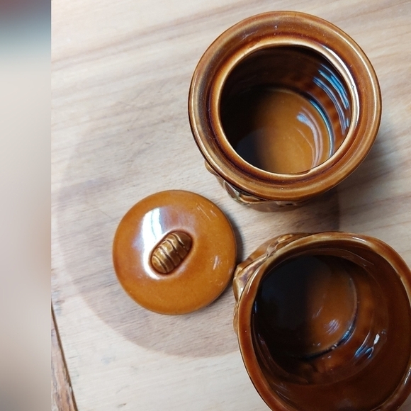 Vintage* Benjamin Franklin & Toby Brown Creamer and Sugar Colonial Set - Picture 2 of 8